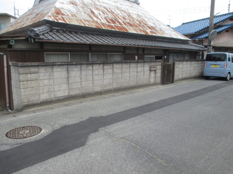 解体前の外観　建物本体（岡山市東区彦崎）