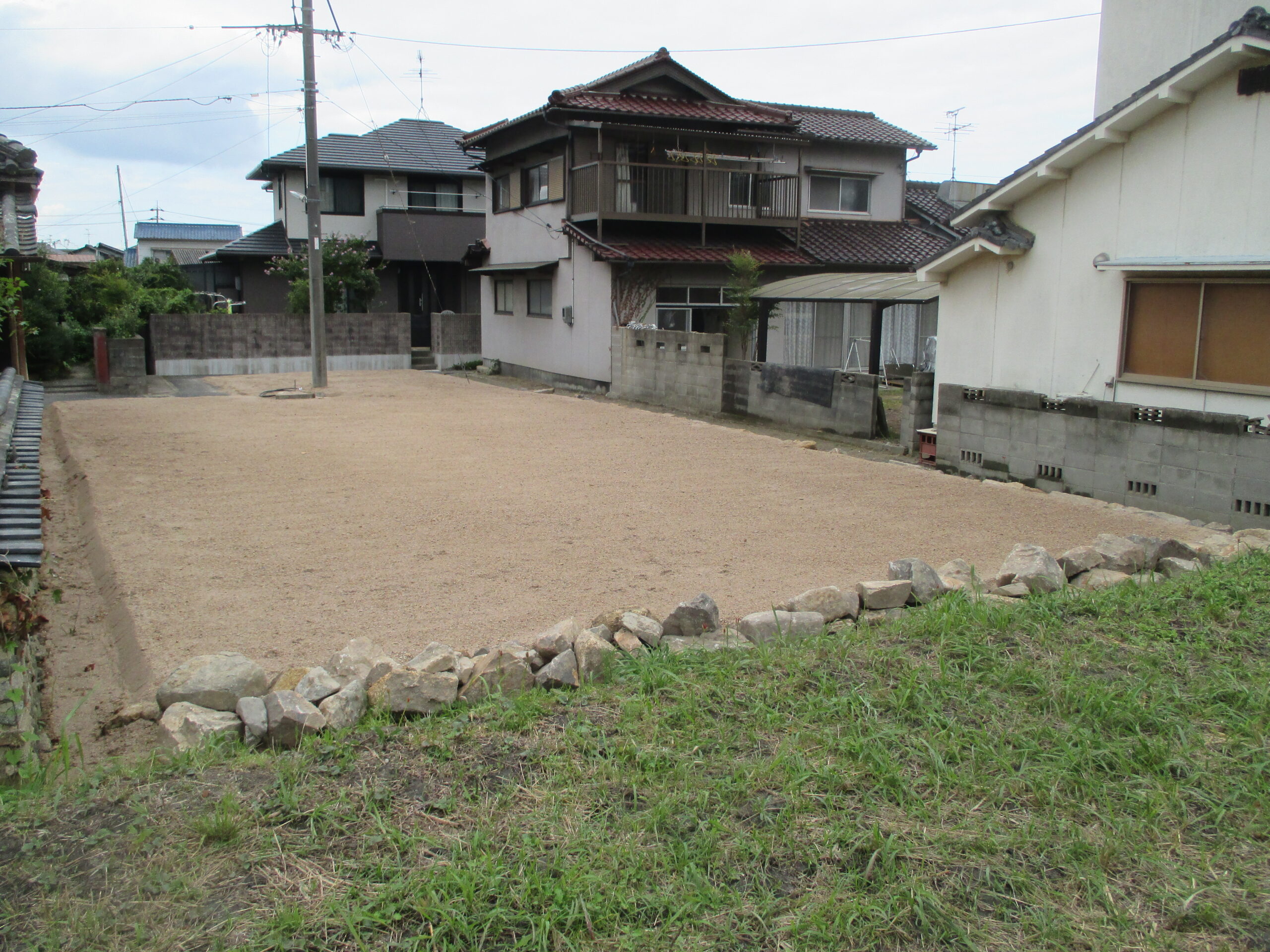 岡山市南区郡 空家解体後の整地完了状況
